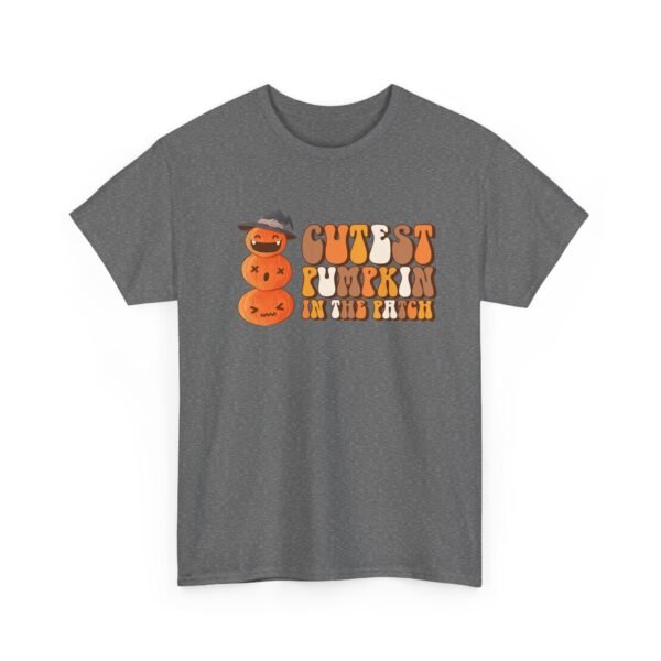Unisex t-shirt from Twisted Angell with the sarcastic phrase “Cutest Pumpkin in the Patch” printed on the front.
