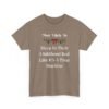 Unisex t-shirt from Twisted Angell with the sarcastic phrase “Most Likely To Sleep In Their Childhood Bed Like It's A Time Machine” printed on the front.