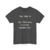 Unisex t-shirt from Twisted Angell with the sarcastic phrase “Most Likely to Say 'This Class Is On The Naughty List” printed on the front.