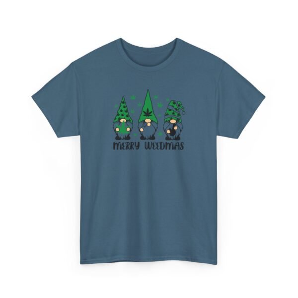 8468730083015279894_2048.jpeg Unisex t-shirt from Twisted Angell with the sarcastic phrase “Merry Weedmas” printed on the front.