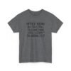 Unisex t-shirt from Twisted Angell with the sarcastic phrase “Office Memo: You Don’t Have to Slurp Your Coffee to Drink It?” printed on the front.