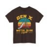 Unisex t-shirt from Twisted Angell with the sarcastic phrase “Gen X Metal Slide Strong” printed on the front.
