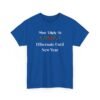 Unisex t-shirt from Twisted Angell with the sarcastic phrase “Most Likely To Hibernate Until New Year” printed on the front.