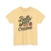 Unisex t-shirt from Twisted Angell with the sarcastic phrase “Balls Deep Into Christmas” printed on the front.