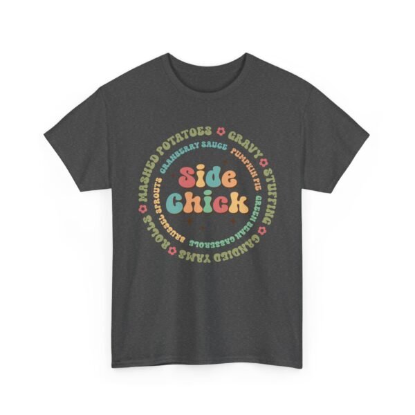 Unisex t-shirt from Twisted Angell with the sarcastic phrase “Side Chick” printed on the front.