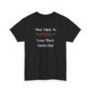 Unisex t-shirt from Twisted Angell with the sarcastic phrase “Most Likely To Lose Their Santa Hat” printed on the front.