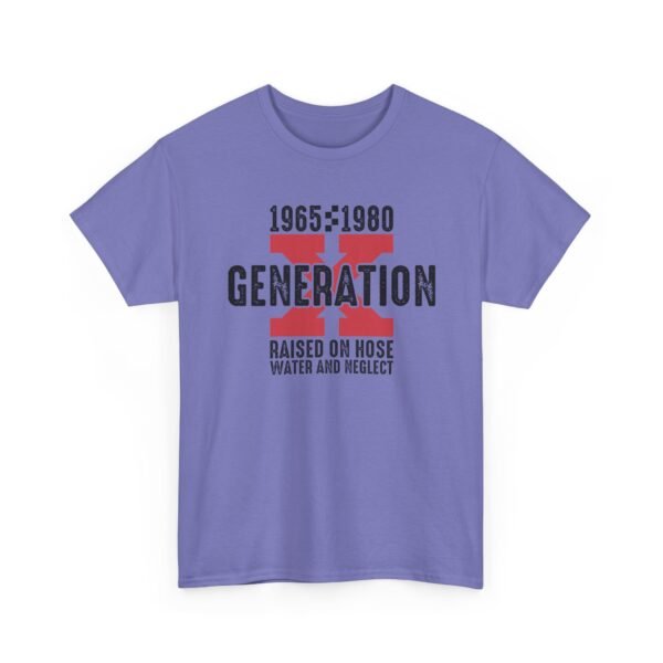8767657119665542480_2048.jpeg Sarcastic apparel design from Twisted Angell with the phrase “Generation X T‑Shirt (1965–1980) - Raised on Noise, Water and Neglect” printed on the front.