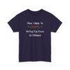 Unisex t-shirt from Twisted Angell with the sarcastic phrase “Most Likely To Bring Up Exes At Dinner” printed on the front.