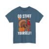 Unisex t-shirt from Twisted Angell with the sarcastic phrase “Go Stuff Yourself” printed on the front.