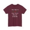 Unisex t-shirt from Twisted Angell with the sarcastic phrase “Most Likely To Post "I'm So Blessed" Ironically” printed on the front.