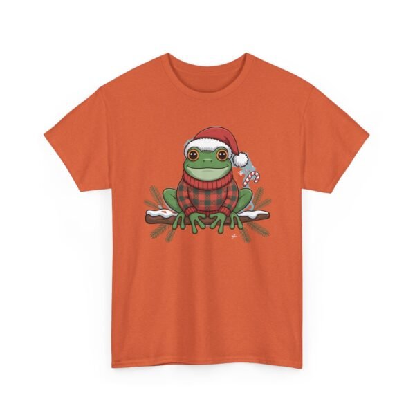 Unisex t-shirt from Twisted Angell with the sarcastic phrase “Festive Frog” printed on the front.