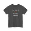 Unisex t-shirt from Twisted Angell with the sarcastic phrase “Most Likely To Steal The Blanket” printed on the front.