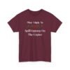 Unisex t-shirt from Twisted Angell with the sarcastic phrase “Most Likely To Spill Eggnog On The Copier” printed on the front.