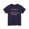 Unisex t-shirt from Twisted Angell with the sarcastic phrase “Most Likely To Skip Decorating Altogether” printed on the front.