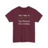 Unisex t-shirt from Twisted Angell with the sarcastic phrase “Most Likely to Nap Through The Caroling” printed on the front.