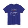 Unisex t-shirt from Twisted Angell with the sarcastic phrase “Most Likely To Cry Watching The Kids Open Gifts” printed on the front.