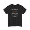 Unisex t-shirt from Twisted Angell with the sarcastic phrase “Most Likely To Hide Extra Desserts For Later” printed on the front.