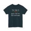 9312086183781094898_2048.jpeg Unisex t-shirt from Twisted Angell with the sarcastic phrase “Most Likely To Quote Elf for the 100th Time” printed on the front.