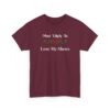 Unisex t-shirt from Twisted Angell with the sarcastic phrase “Most Likely To Lose My Shoes” printed on the front.