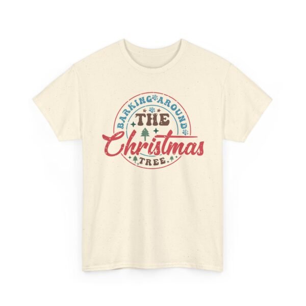Unisex t-shirt from Twisted Angell with the sarcastic phrase “Barking Around The Christmas Tree” printed on the front.