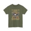Unisex t-shirt from Twisted Angell with the sarcastic phrase “I'm A Grumpy Old Army Veteran, My Level Of Sarcasm Depends On Your Level Of Stupidity” printed on the front.