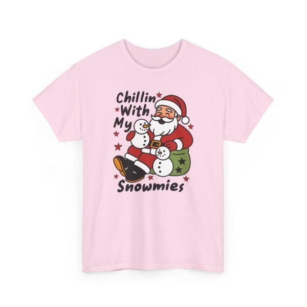 9503607908230427343_2048.jpeg Unisex t-shirt from Twisted Angell with the sarcastic phrase “Chillin' with My Snowmies” printed on the front.