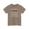 Unisex t-shirt from Twisted Angell with the sarcastic phrase “Most Likely To Buy Gifts For The Dog But Not The Cousin” printed on the front.