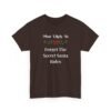 Unisex t-shirt from Twisted Angell with the sarcastic phrase “Most Likely To Forget The Secret Santa Rules” printed on the front.