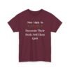 Unisex t-shirt from Twisted Angell with the sarcastic phrase “Most Likely To Decorate Their Desk And Then Quit” printed on the front.