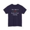 Unisex t-shirt from Twisted Angell with the sarcastic phrase “Most Likely To Break A Chair Dancing” printed on the front.