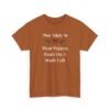 Unisex t-shirt from Twisted Angell with the sarcastic phrase “Most Likely To Wear Pajama Pants On A Work Call” printed on the front.