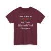 Unisex t-shirt from Twisted Angell with the sarcastic phrase “Most Likely To Say Let's Hibernate And Disappear” printed on the front.