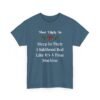 Unisex t-shirt from Twisted Angell with the sarcastic phrase “Most Likely To Sleep In Their Childhood Bed Like It's A Time Machine” printed on the front.
