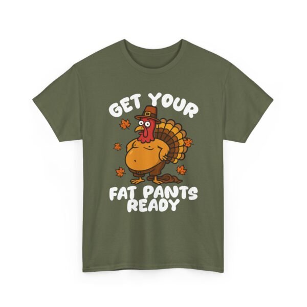 Unisex t-shirt from Twisted Angell with the sarcastic phrase “Get Your Fat Pants Ready” printed on the front.