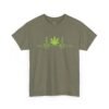 Cannabis Heartbeat Tee — Marijuana Leaf ECG