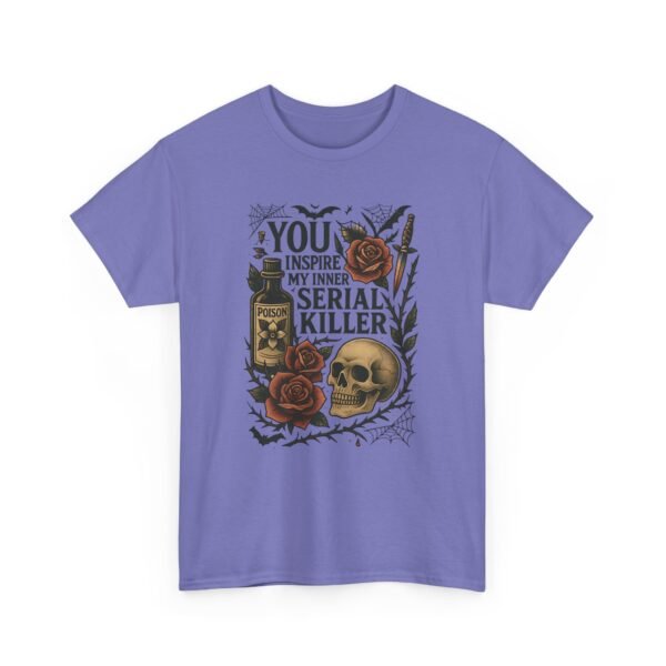 13225924531334055633_2048.jpeg "You Inspire My Inner Serial Killer" Skull & Rose Graphic T-Shirt