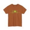 Cannabis Heartbeat Tee — Marijuana Leaf ECG