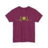Cannabis Heartbeat Tee — Marijuana Leaf ECG