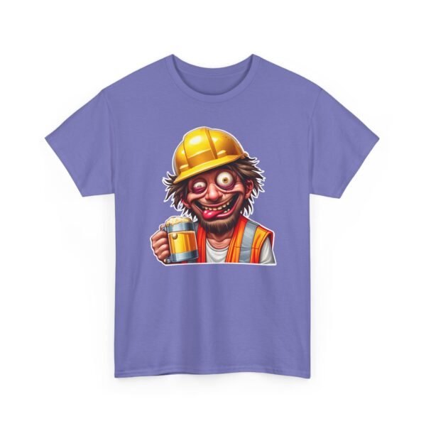 Construction Worker Beer T-Shirt — Funny Hard Hat Drinker Tee