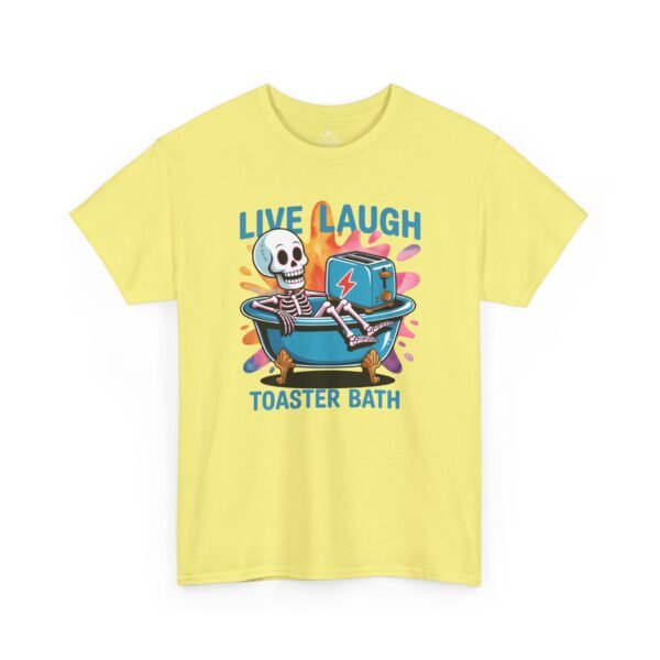 2763663236746078186_2048.jpeg "Live Laugh Toaster Bath" Skeleton Bathtub Graphic Tee