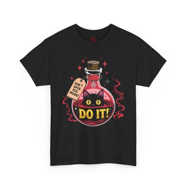 T-Shirt — Cute Witch Potion Cat 'Do It!' Graphic Tee