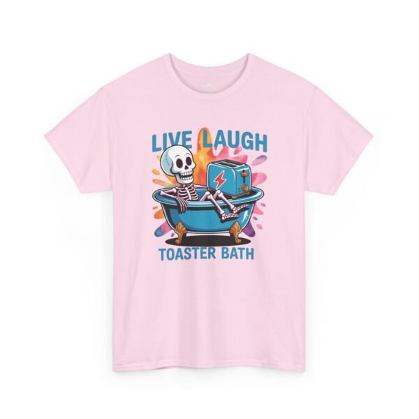 9743344304120485551_2048.jpeg "Live Laugh Toaster Bath" Skeleton Bathtub Graphic Tee