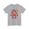 Bigfoot Holding Heart Tee - Cute Valentine Graphic T-Shirt