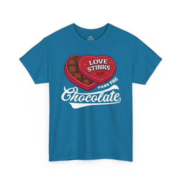 Love Stinks Pass The Chocolate T-Shirt — Funny Valentine Tee