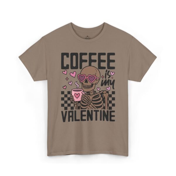 14356460081767309699_2048.jpeg Coffee Is My Valentine T-Shirt — Skeleton Coffee Lover Tee for Valentine’s Day