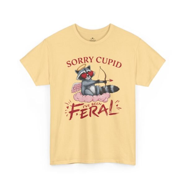 Sorry Cupid Feral Cat Tee – Funny Anti-Valentine Graphic T-Shirt