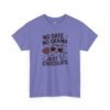 "No Date, No Drama, Just Chocolate" Cute Cat Valentine Tee