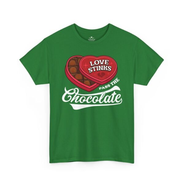 Love Stinks Pass The Chocolate T-Shirt — Funny Valentine Tee