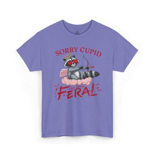Sorry Cupid Feral Cat Tee – Funny Anti-Valentine Graphic T-Shirt