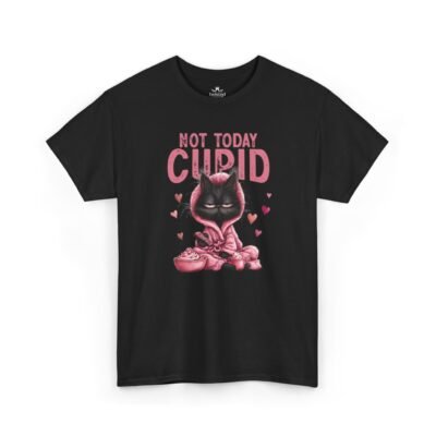 Not Today Cupid T-Shirt — Funny Anti-Valentine’s Graphic Tee